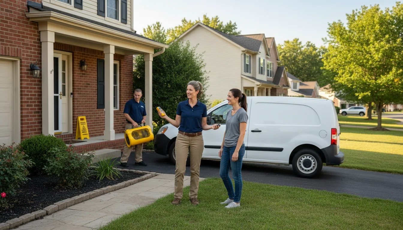 Residential water damage restoration in Middletown, PA